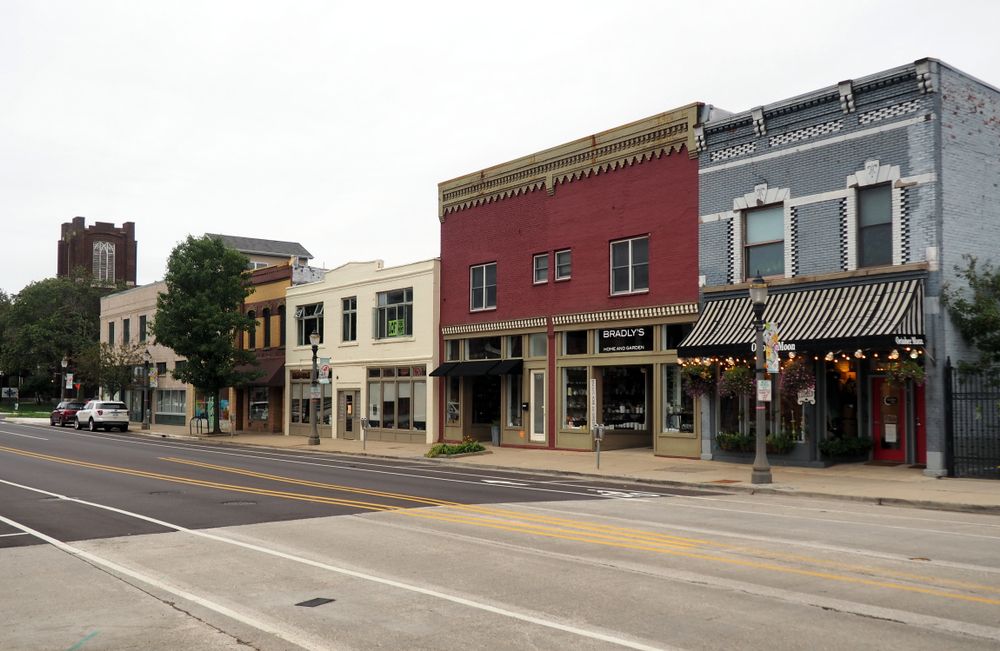 Buildings in Old Town Lansing