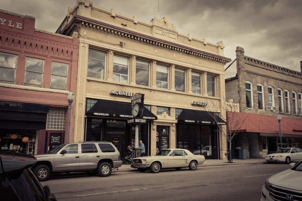 Buildings along Old Town Pocatello