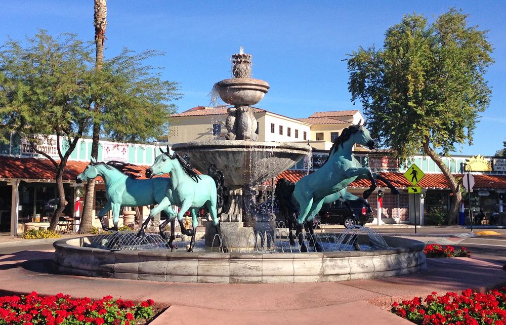 Fountain at Old Town Scottsdale