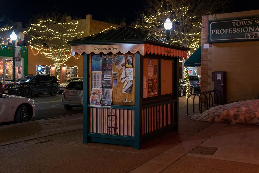 Information box at Olde Town Arvada