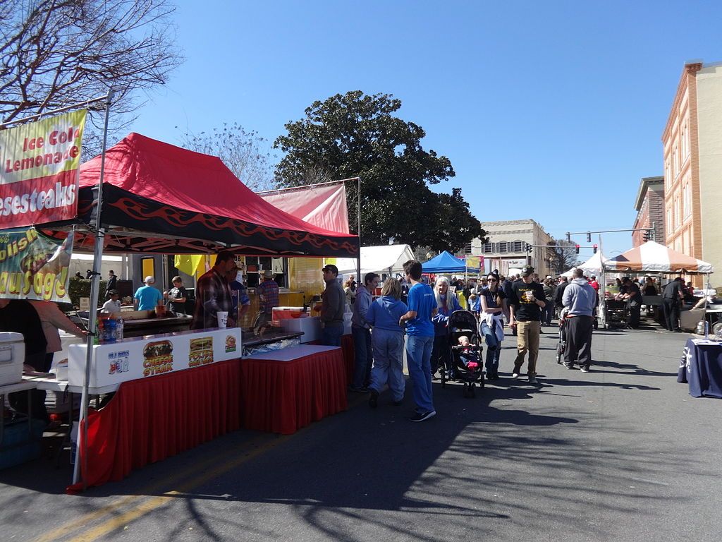 Food stalls at Olustee Battle Festival