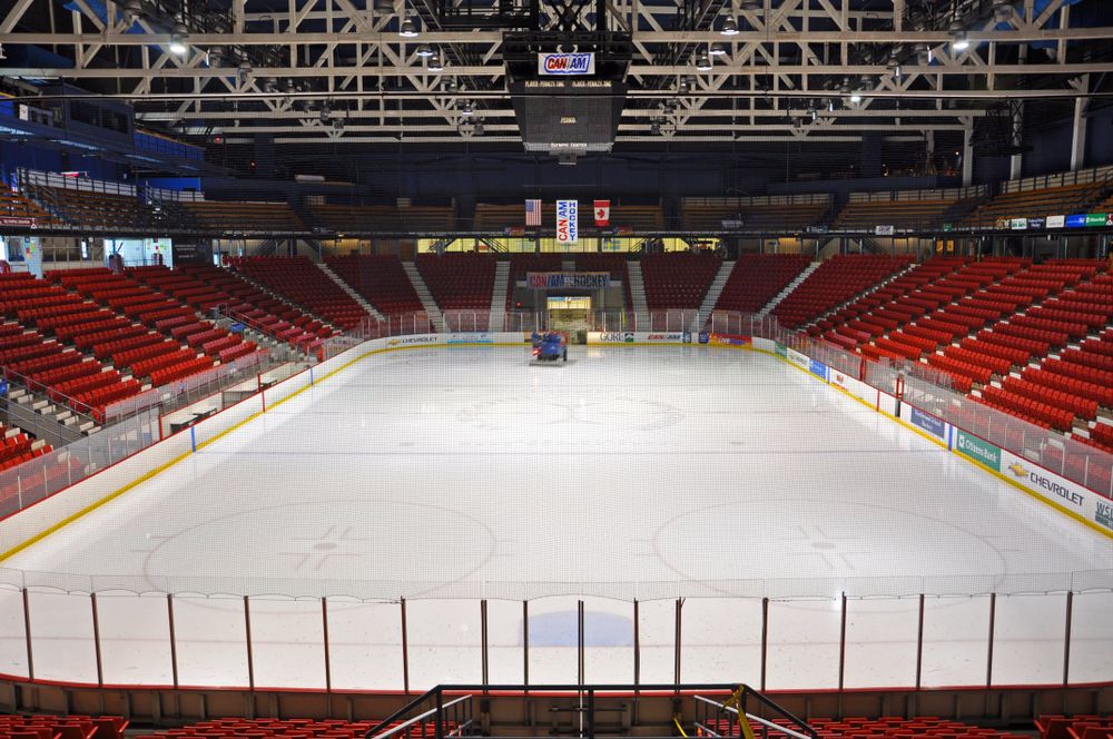 Interior view of the arena at Olympic Center