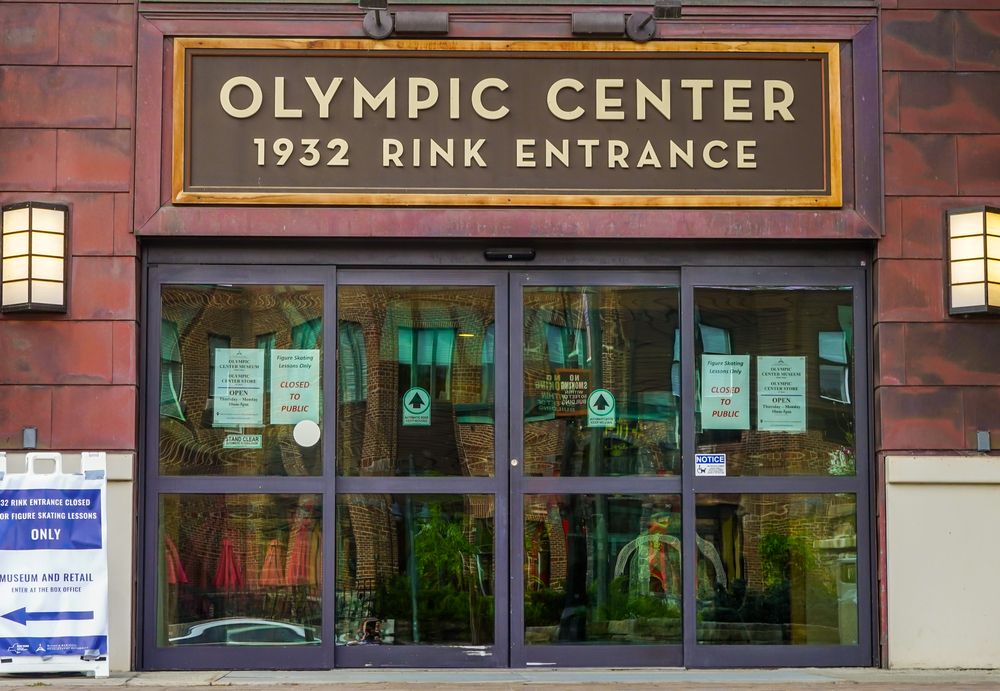 Entrance to the rink at Olympic Center