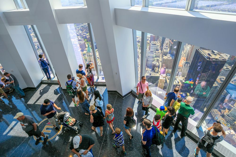 Visitors at One World Observatory