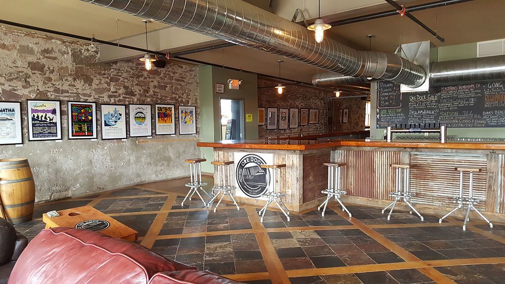 Interior of Ore Dock Brewing Co
