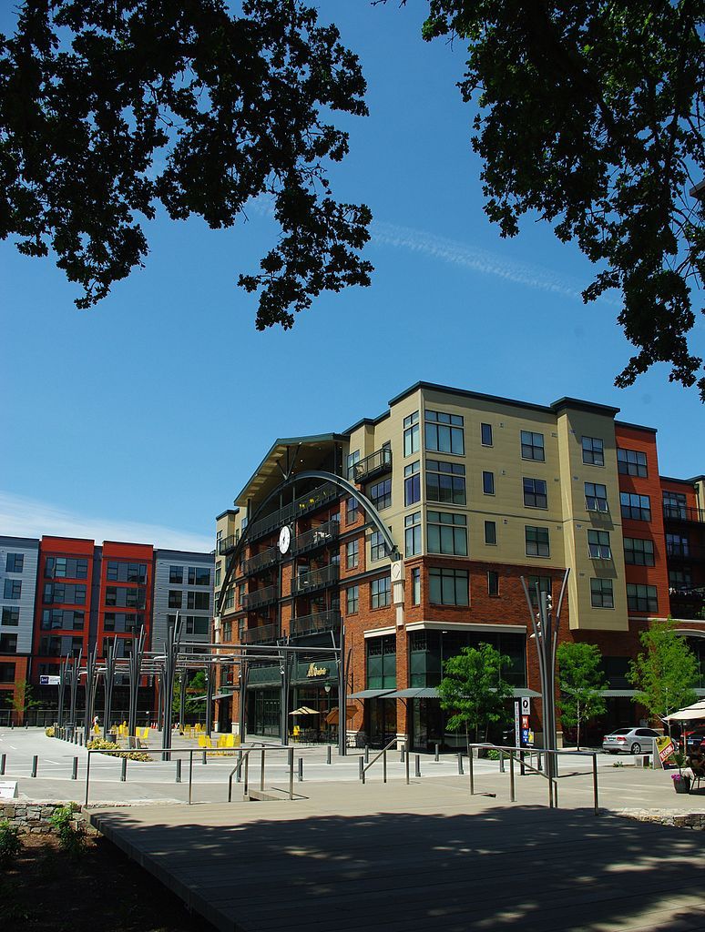 Huge buildings at Orenco Station