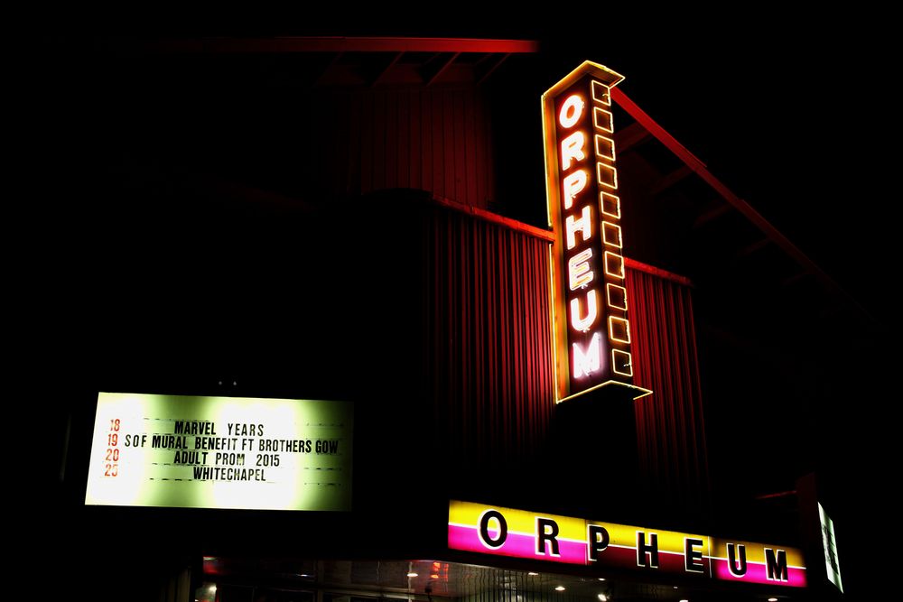 Signage of Orpheum Theater