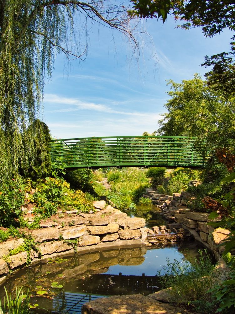 Bridge at the Overland Park Arboretum & Botanical Gardens