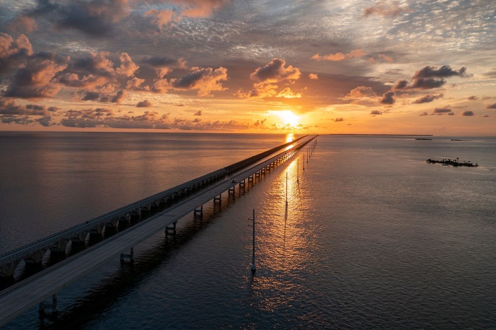 Sunset at Overseas Highway, Florida