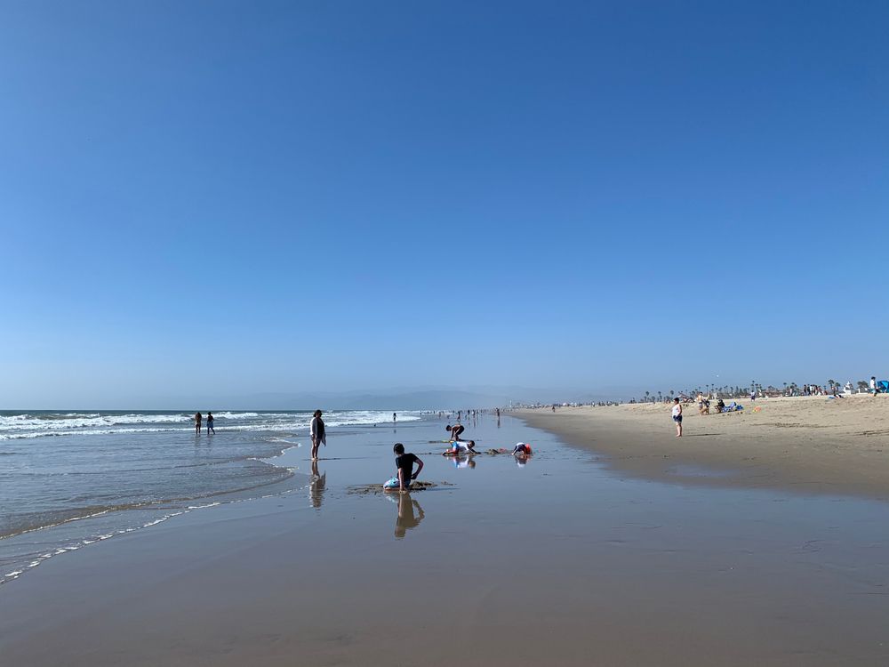 Families enjoying at Oxnard Beach Park