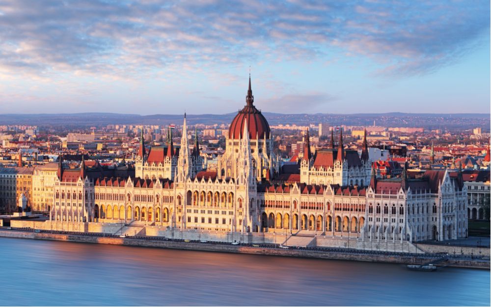 the Parliament Building