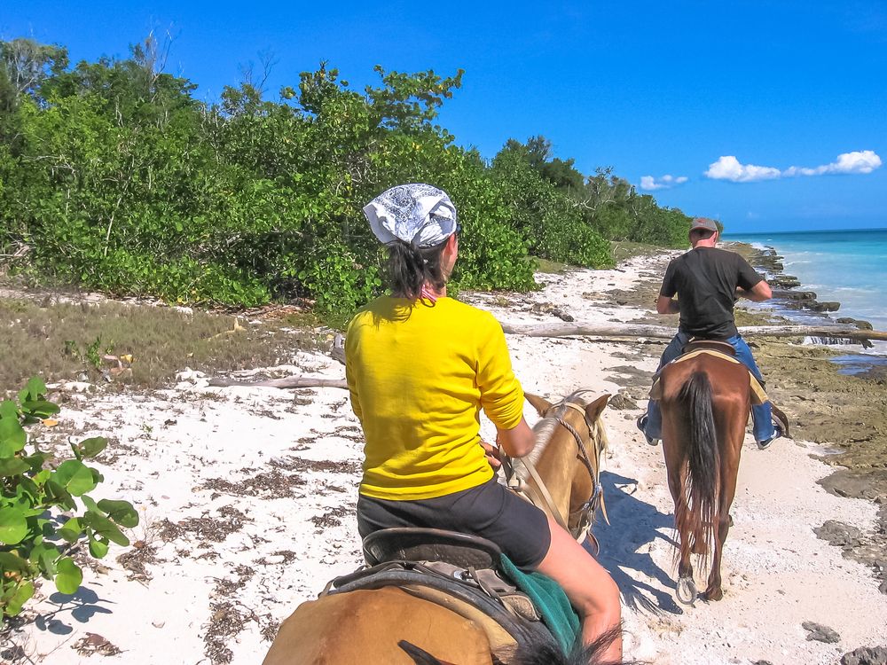 Horse ride at Parque Nacional del Este