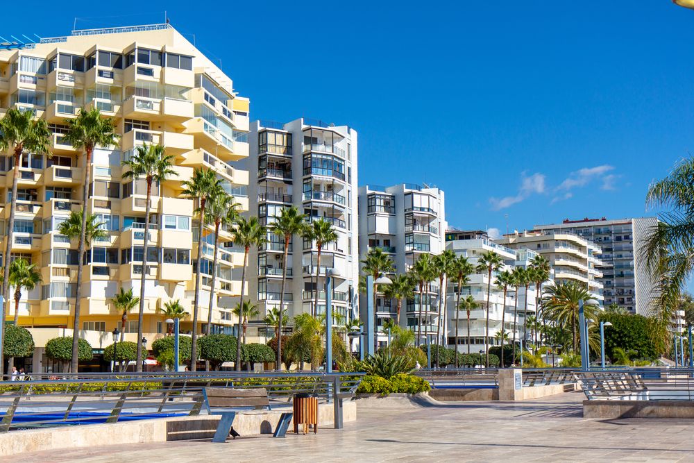 Buildings at Paseo Maritimo in Marbella