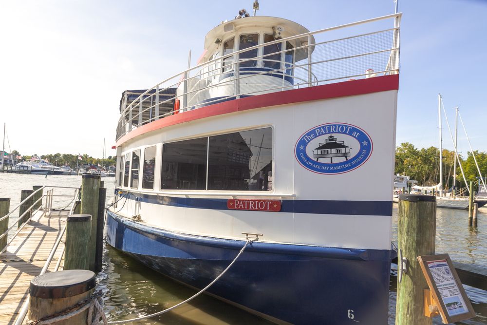 A docked boat of Patriot Cruises