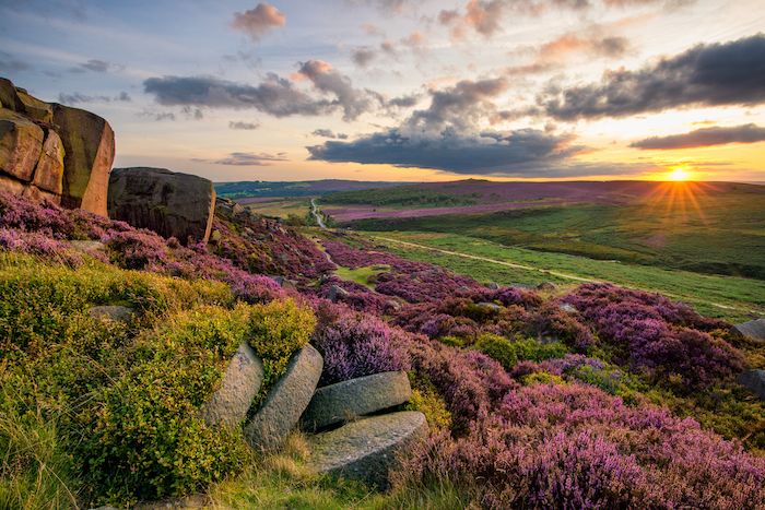 Scenic view from Peak District National Park