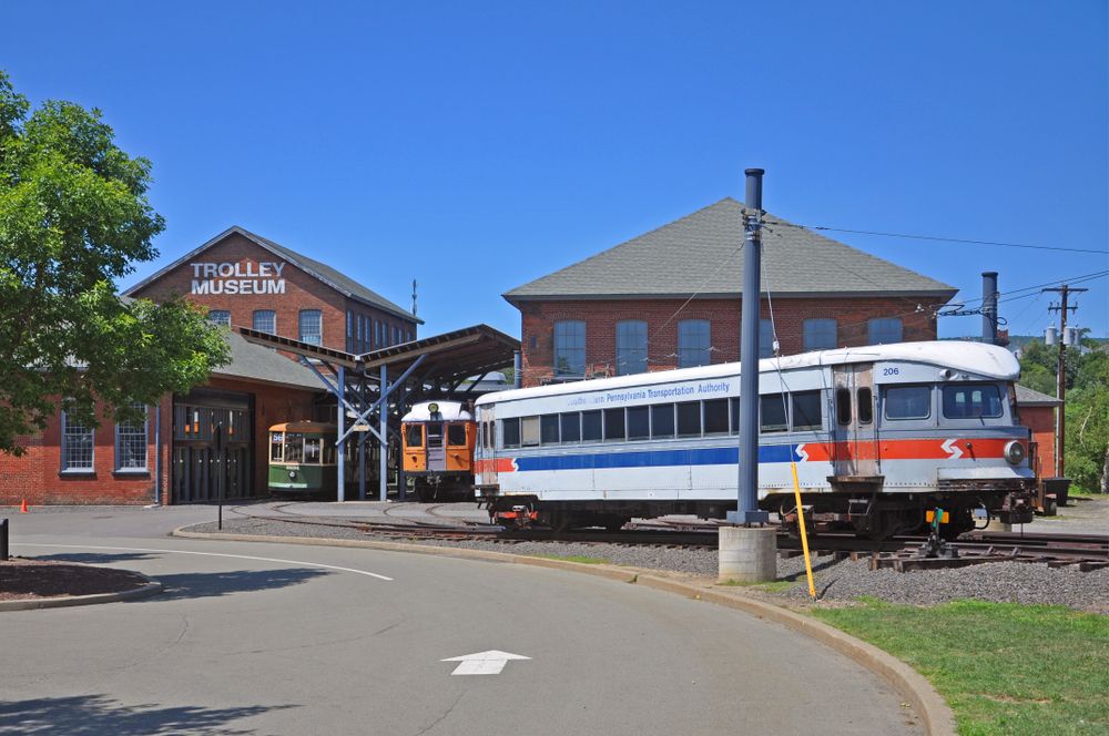 Exterior view of the Pennsylvania Trolley Museum