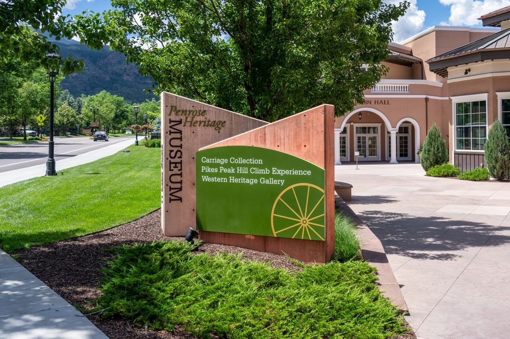 Signage of Penrose Heritage Museum