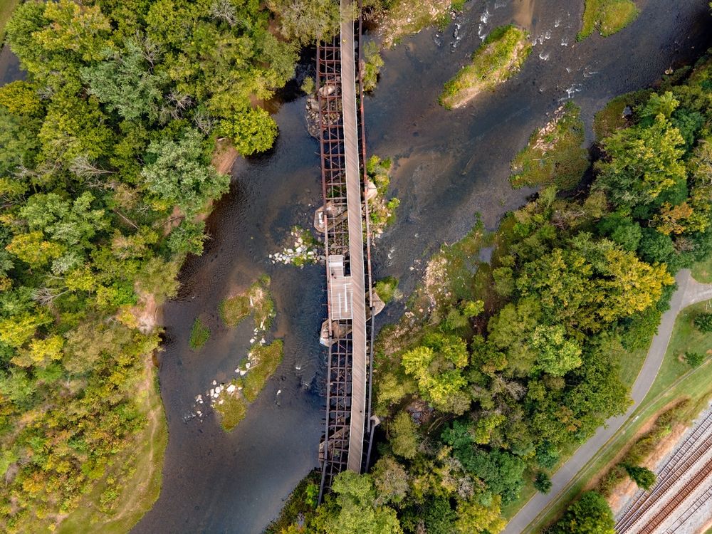 Aerial view of Percival’s Island Natural Area