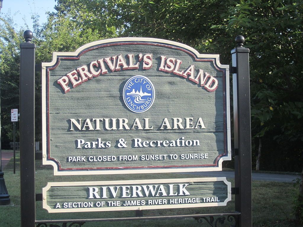Signage of Percival’s Island Natural Area