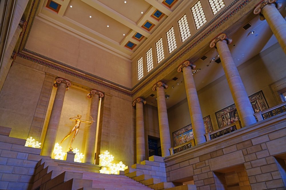 Interior view of Philadelphia Museum of Art
