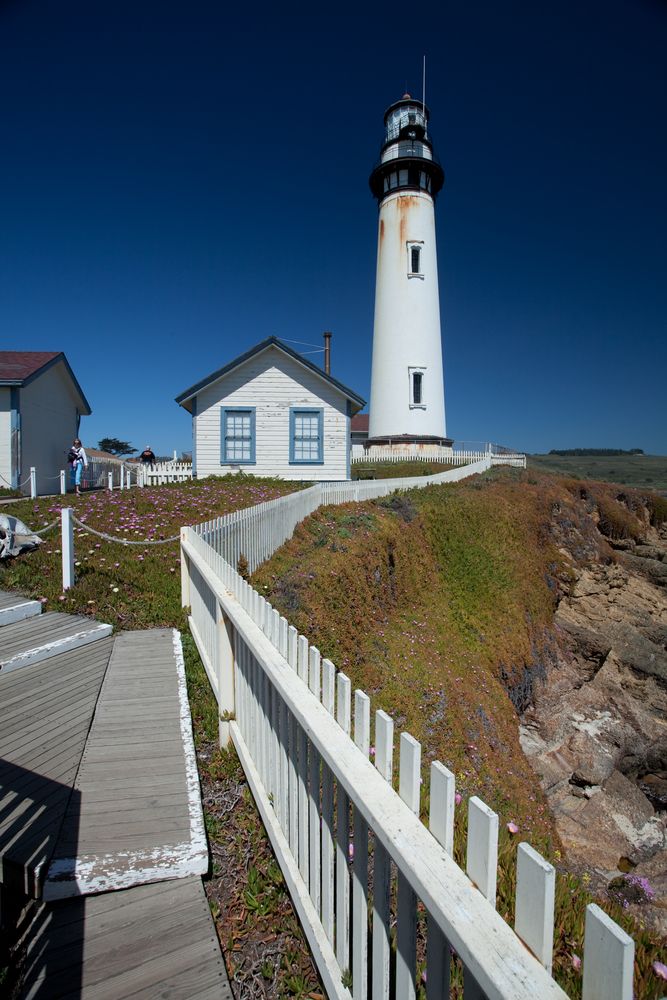 Pathway leading to the Pigeon Point Light Station State Historic Park