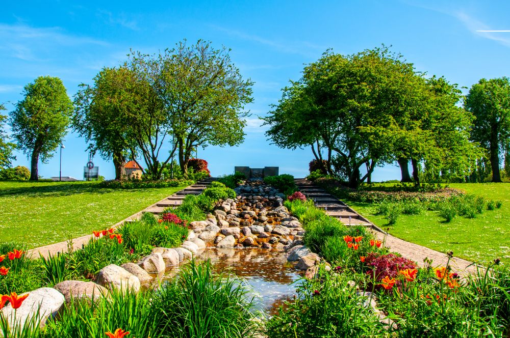 Beautiful landscape of Pildammsparken Park