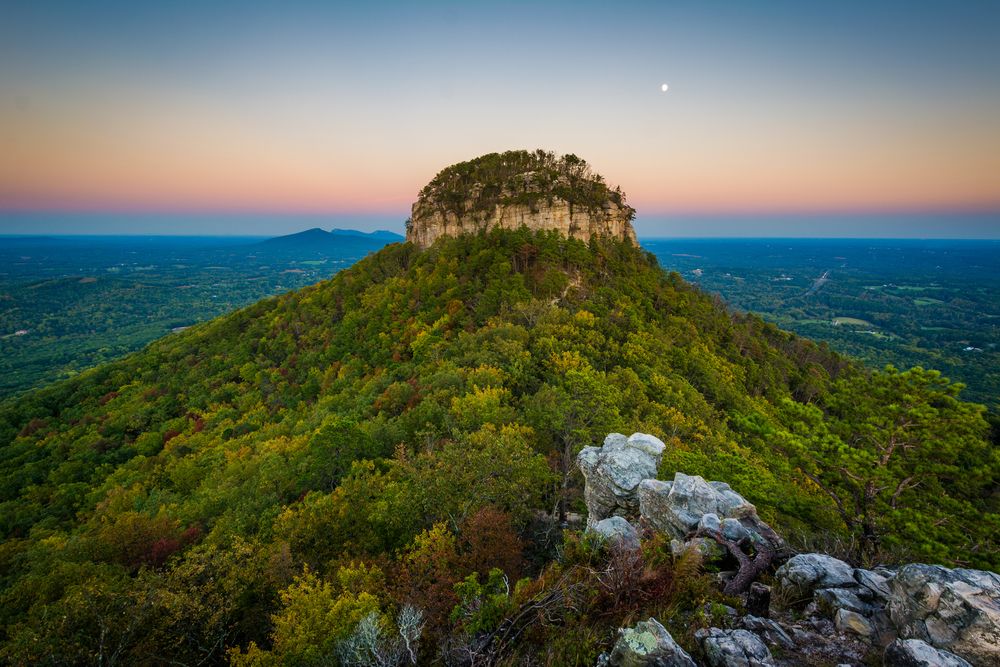 Aerial view of Pilot Mountain State Park