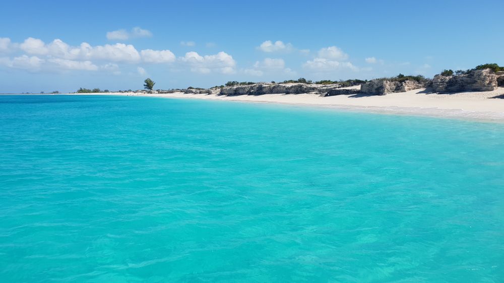Scenic view of Pine Cay