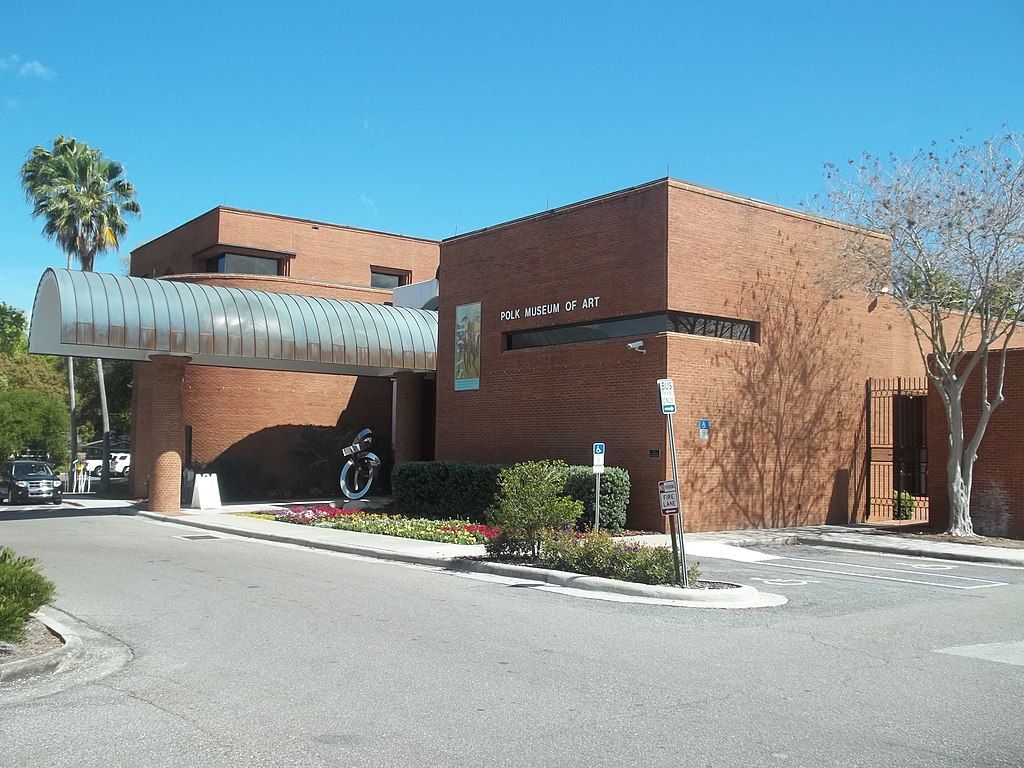 Exterior view of the Polk Museum of Art