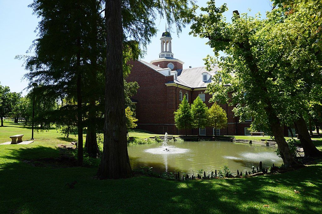 Pond at Pond at Blagg-Huey Library