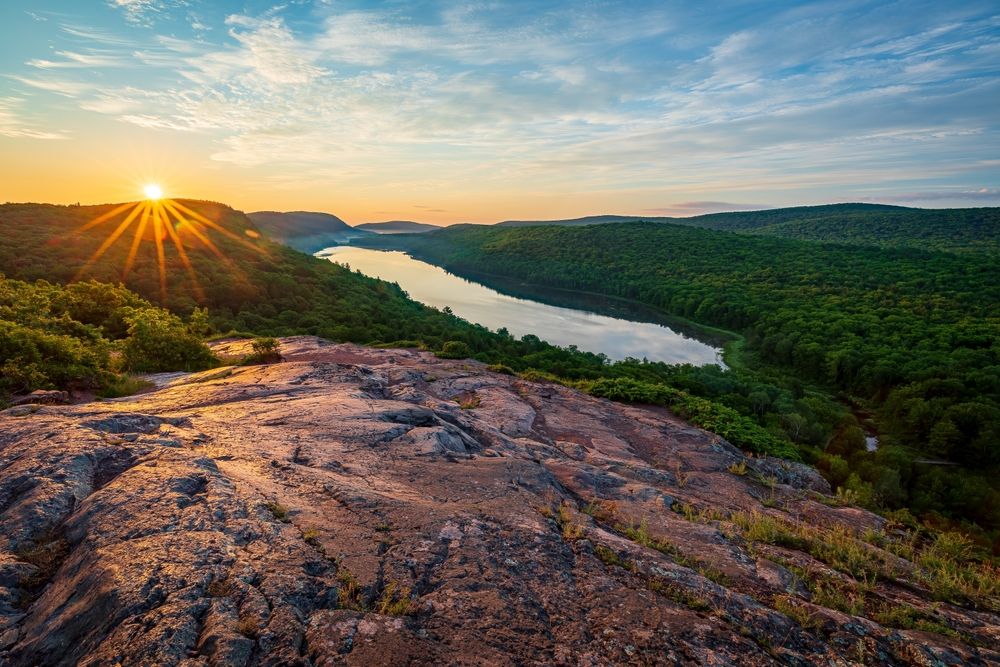 Sunrise at Porcupine Mountains Wilderness State Park