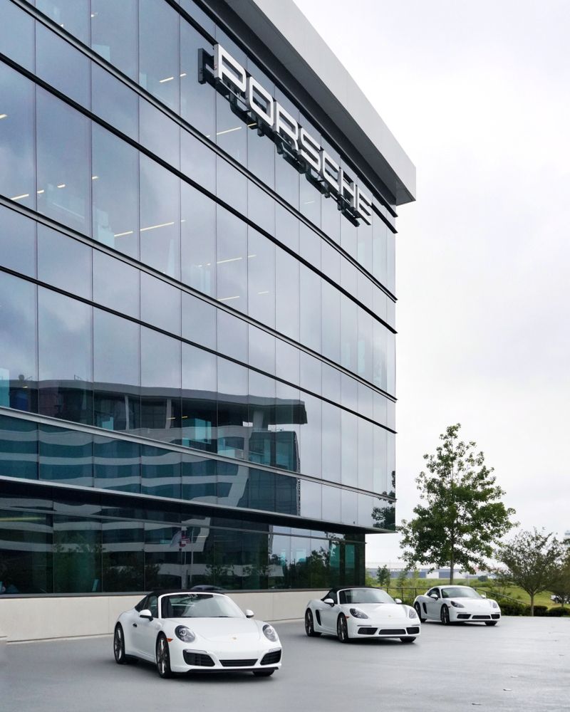 Outside view of Porsche Experience Center