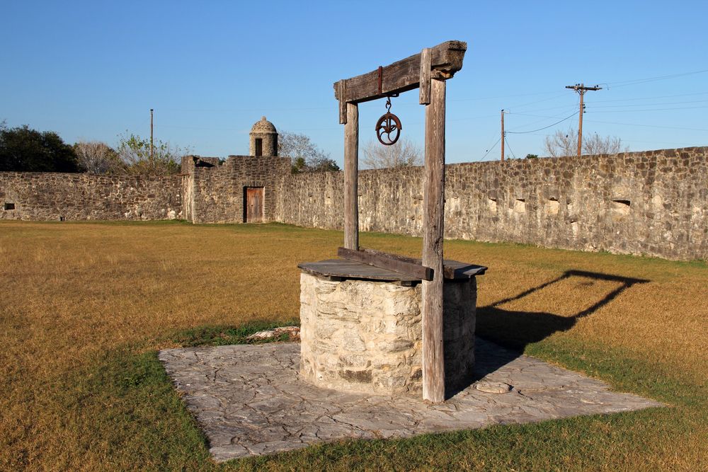 An old well at Presidio La Bahia
