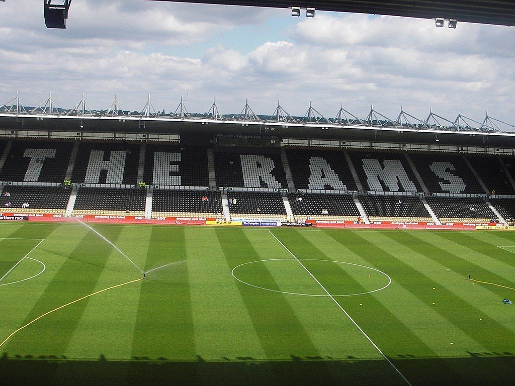 Interior of Pride Park Stadium