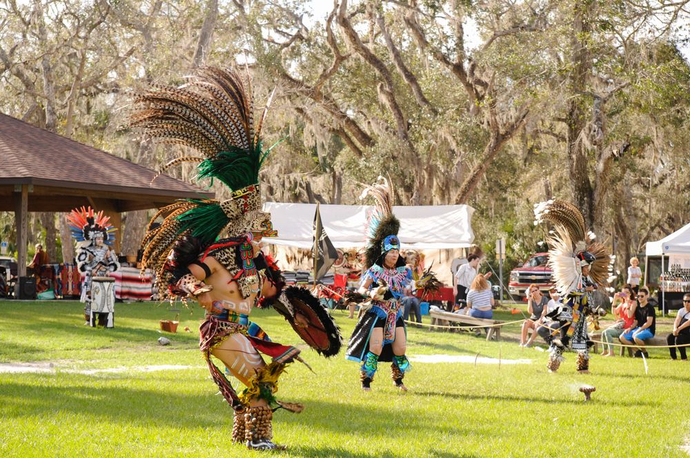 Native American performance at Princess Place Preserve
