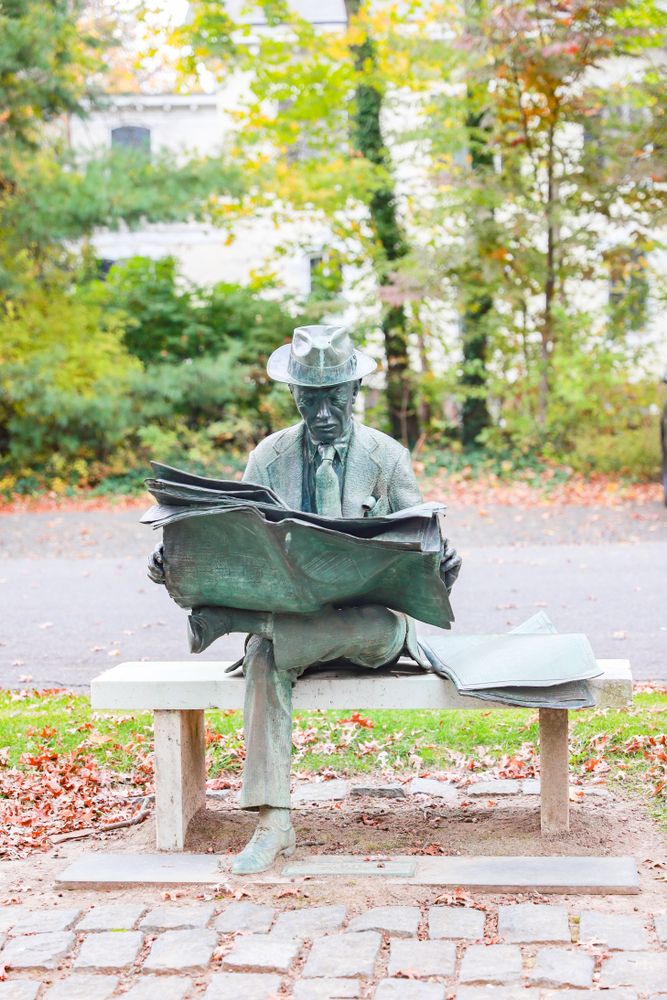 Statue at Princeton Battle Monument