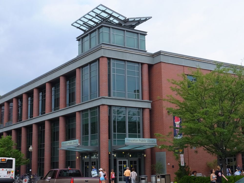 Distant view of Princeton Public Library