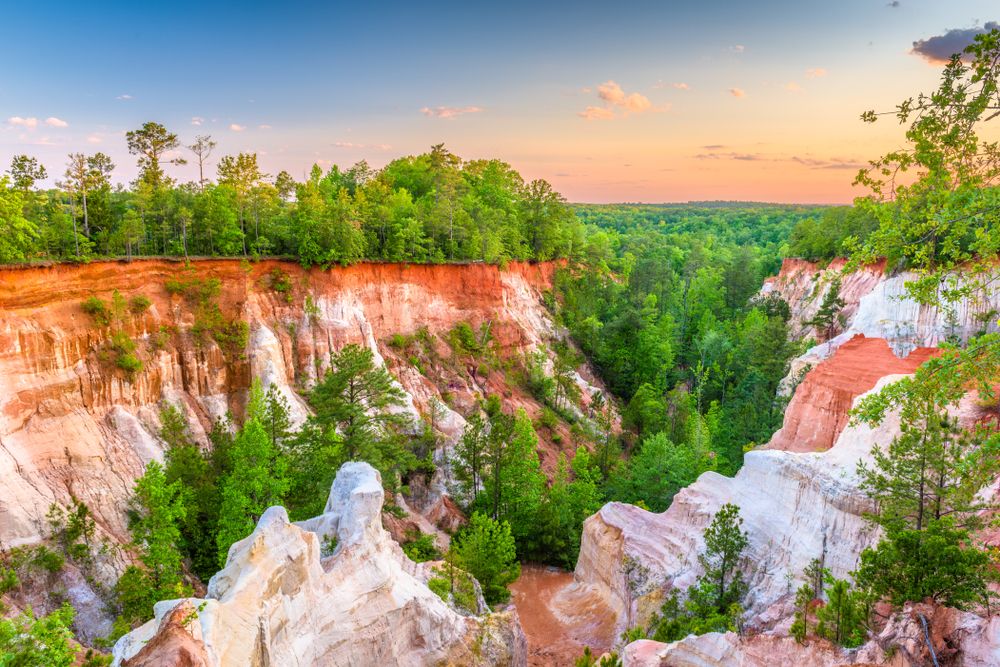 Dusk at Providence Canyon State Park 