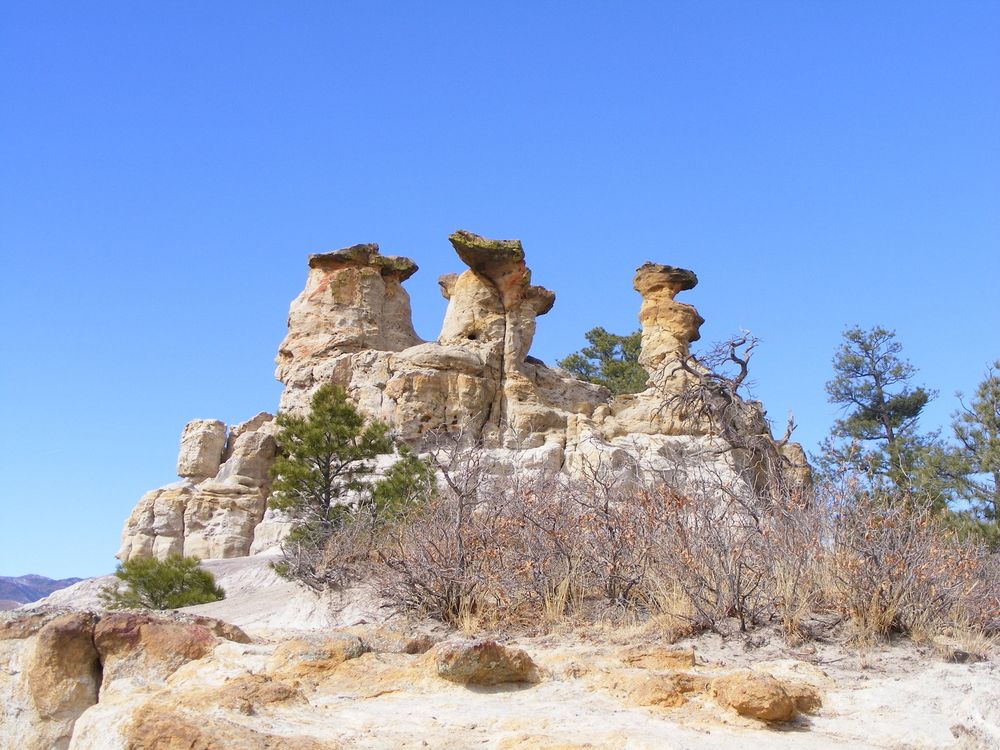 Closer view of Pulpit Rock