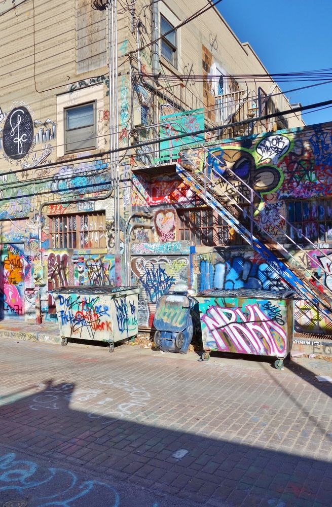 Coolorful graffiti at Art Alley