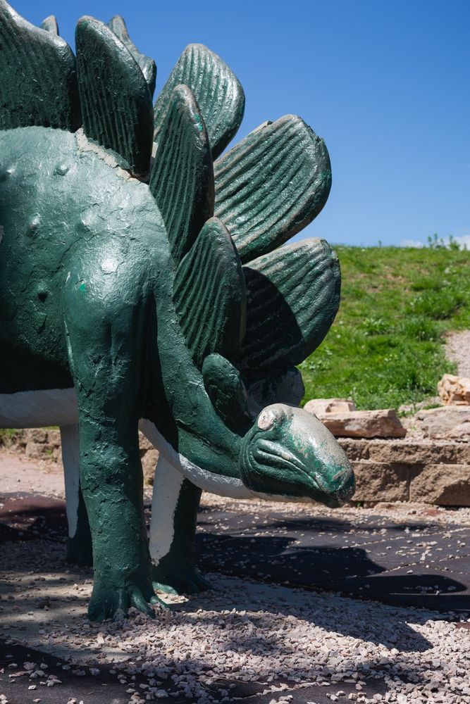Dinosaur sculpture at Dinosaur Park