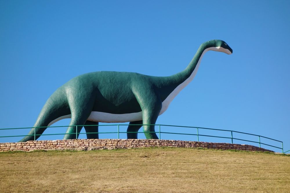 Dinosaur sculpture at Dinosaur Park