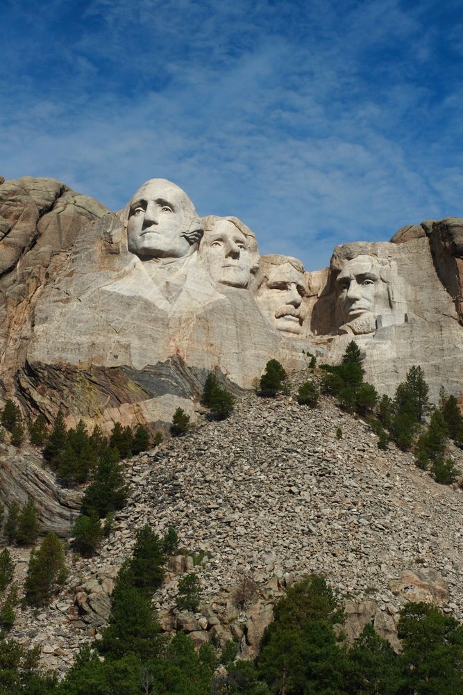 Daytime view of the Mount Rushmore National Memorial