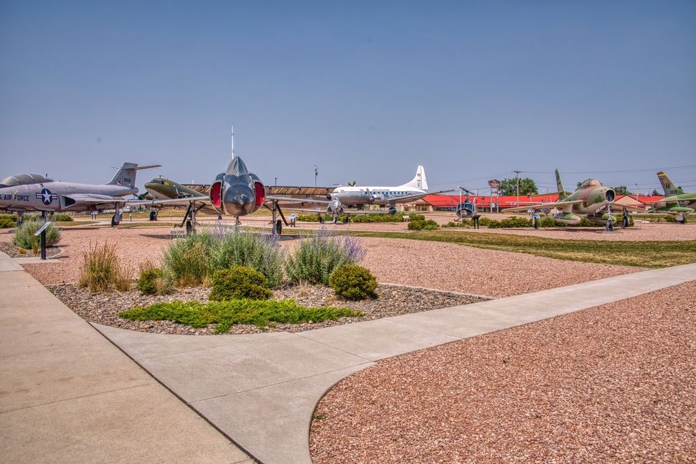 Aircrafts on the grounds of South Dakota Air and Space Museum