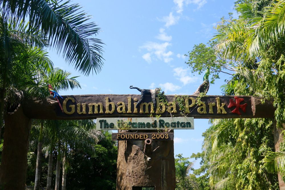 Welcome sign of Gumbalimba Park
