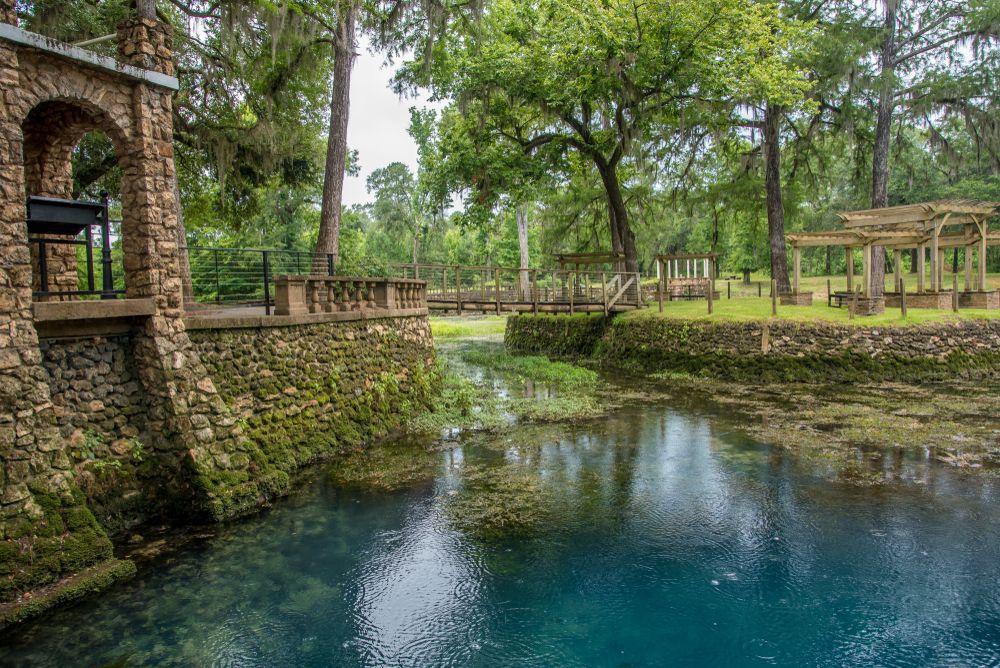 The waters of Radium Springs Garden