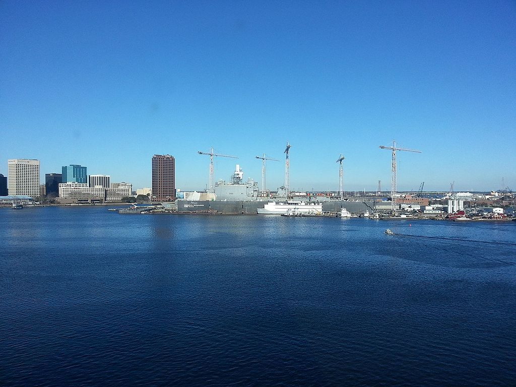 View from Renaissance Portsmouth-Norfolk Waterfront Hotel