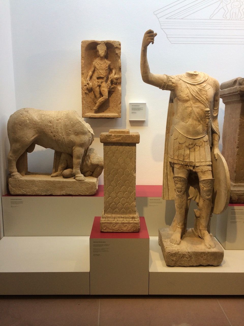Artefacts in Rhineland Museum