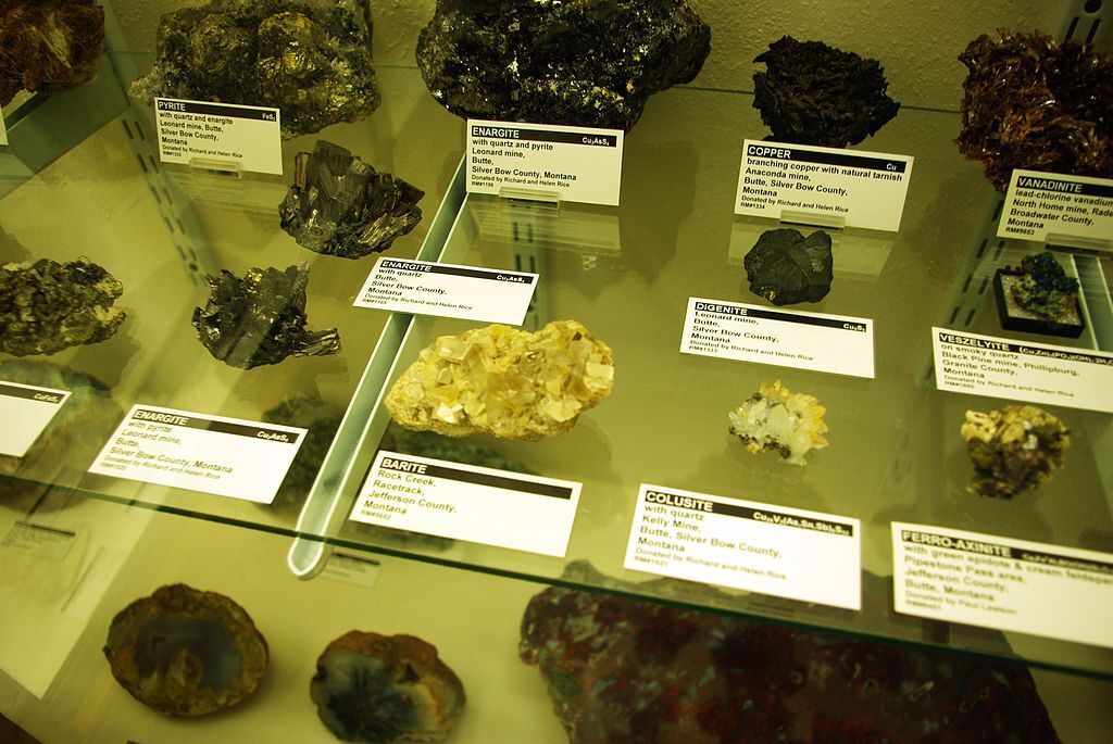 Exhibits at the Rice Northwest Museum of Rocks and Minerals