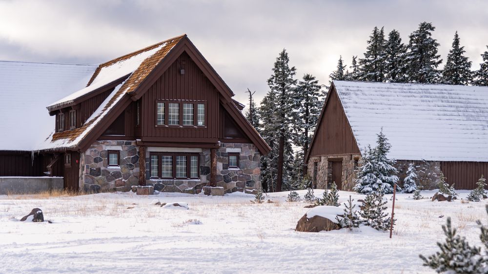 Rim Village during winter